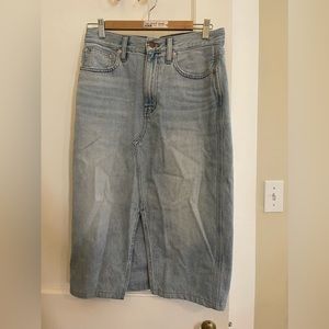 Madewell Long Denim Skirt
